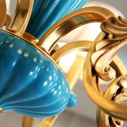 All Copper Chandelier Jade Decorative Chandelier