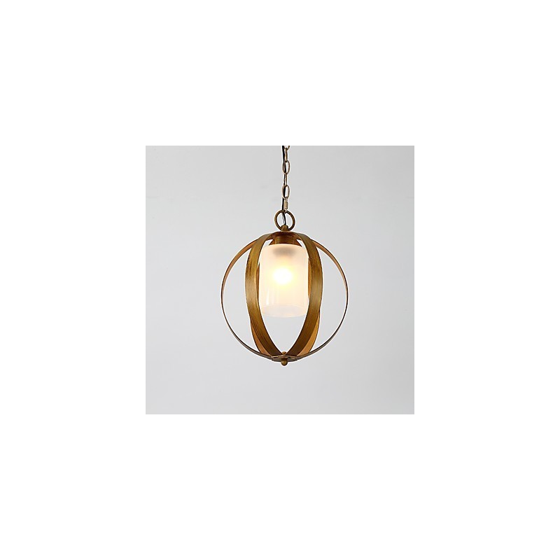 Loft Metal Amercian Industrial Style Painting Color with Glass European Chandelier Lamp the Indoor Decorate Pendant Lamp