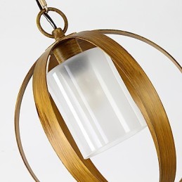 Loft Metal Amercian Industrial Style Painting Color with Glass European Chandelier Lamp the Indoor Decorate Pendant Lamp