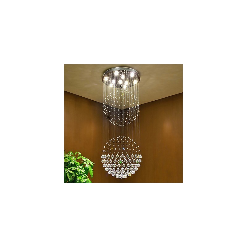 Crystal Ceiling Pendant Light Indoor Chandelier Home Hanging Lighting Lamps Fixtures