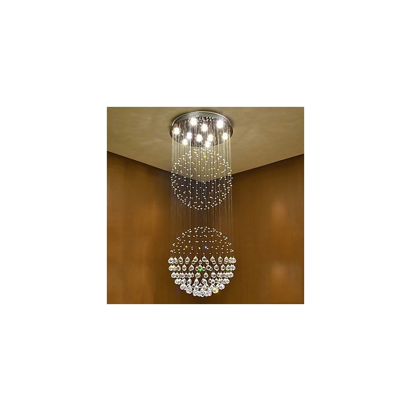Crystal Ceiling Pendant Light Indoor Chandelier Home Hanging Lighting Lamps Fixtures