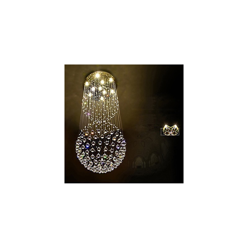 Crystal Ceiling Pendant Light Indoor Chandelier Home Hanging Lighting Lamps Fixtures