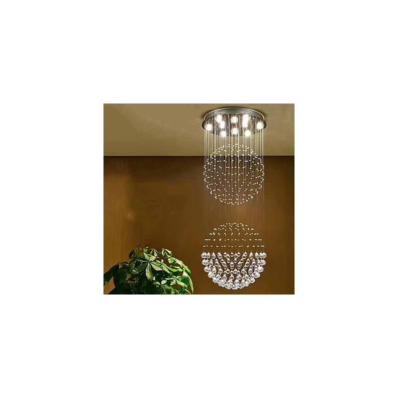 Crystal Ceiling Pendant Light Indoor Chandelier Home Hanging Lighting Lamps Fixtures