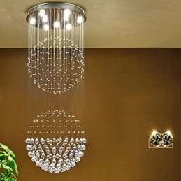 Crystal Ceiling Pendant Light Indoor Chandelier Home Hanging Lighting Lamps Fixtures