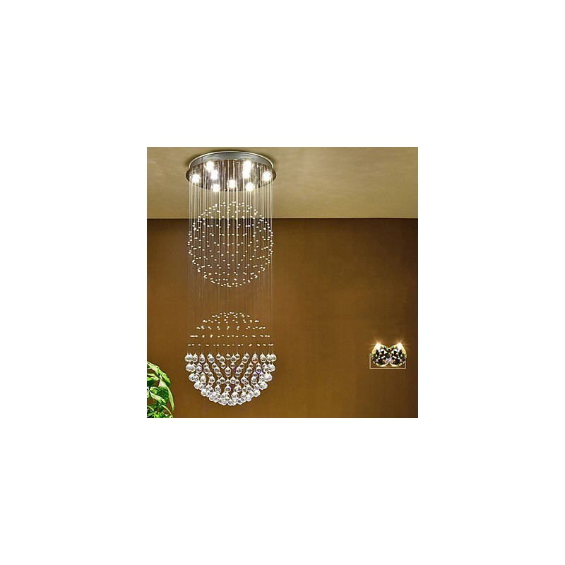 Crystal Ceiling Pendant Light Indoor Chandelier Home Hanging Lighting Lamps Fixtures