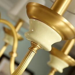 All Copper Chandelier Jade Decorative Chandelier