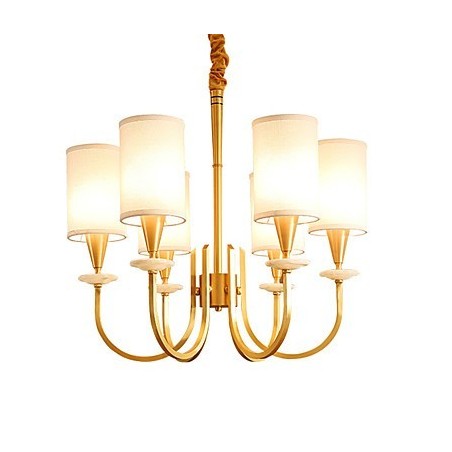 All Copper Chandelier Jade Decorative Chandelier