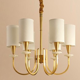 All Copper Chandelier Jade Decorative Chandelier