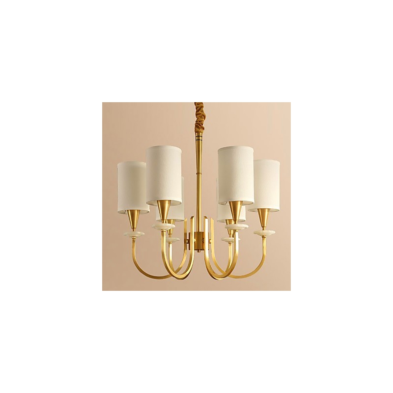 All Copper Chandelier Jade Decorative Chandelier