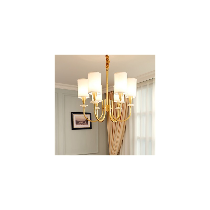 All Copper Chandelier Jade Decorative Chandelier