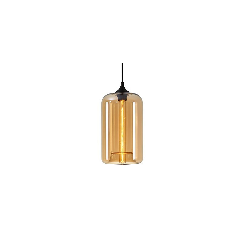 Bottle Design Pendant 1 Light Minimalist Iron Painting