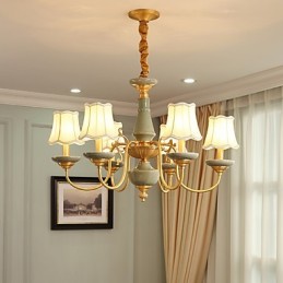 All Copper Chandelier Jade Decorative Chandelier