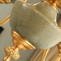 All Copper Chandelier Jade Decorative Chandelier