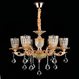 Modern Contemporary Traditional Classic Zinc Alloy Feature for Crystal Mini Style Metal Pendant Light