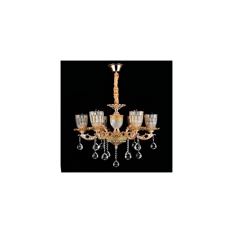 Modern Contemporary Traditional Classic Zinc Alloy Feature for Crystal Mini Style Metal Pendant Light