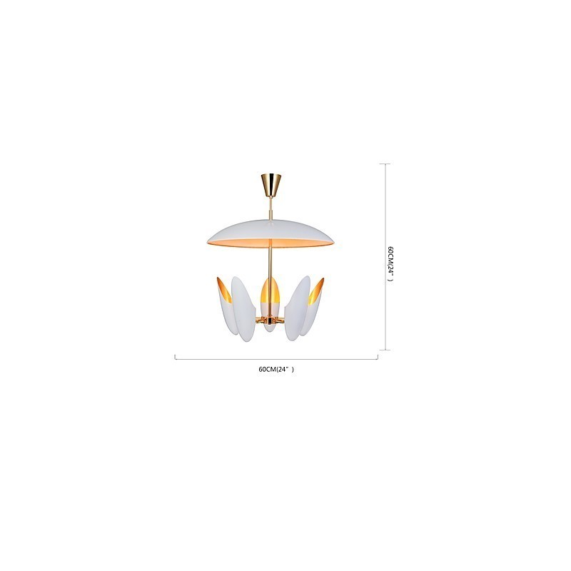 5 Light Chandelier Brief Art Modern Comtemporary Pendant Lamp