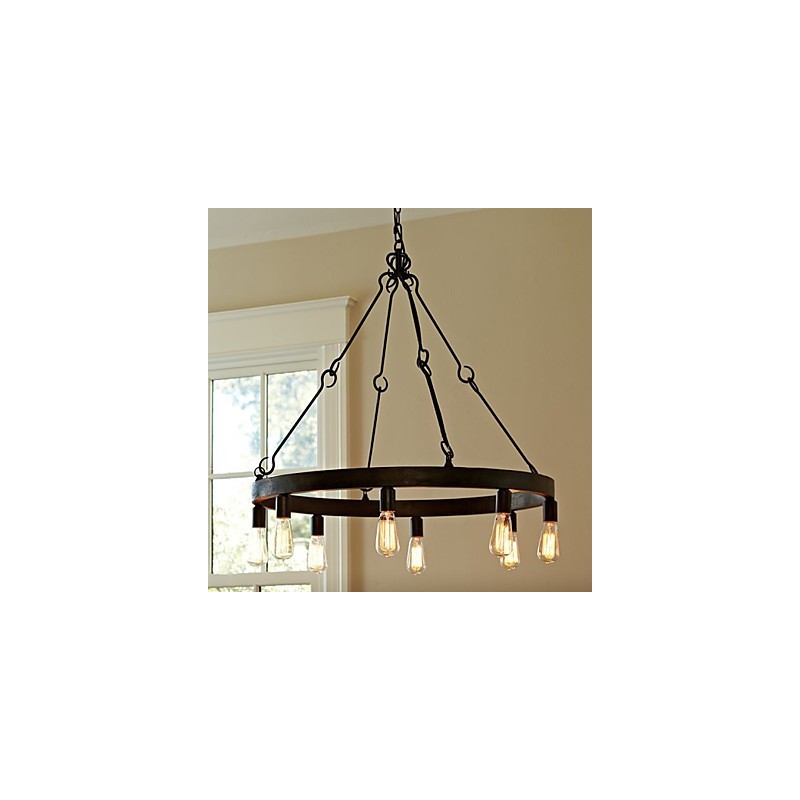 Retro Style Iron Pendent Light with 8 Lights