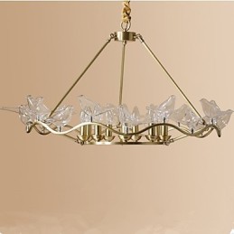 Modern Contemporary Brass Feature for Designers Metal Chandelier