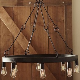Retro Style Iron Pendent Light with 8 Lights
