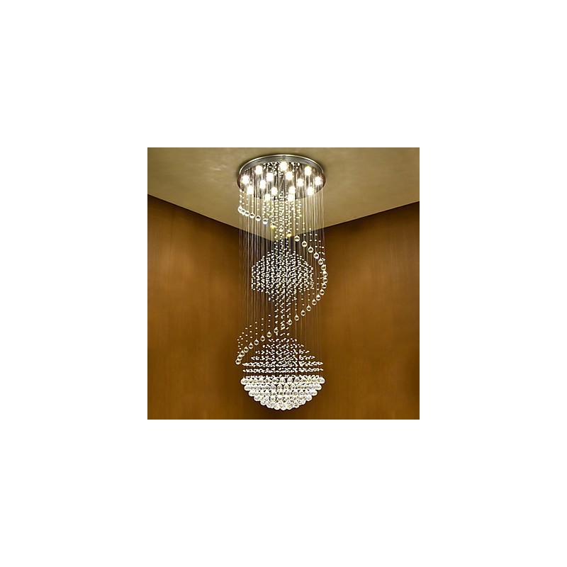 Modern Crystal Ceiling Pendant Light Indoor Chandelier Home Hanging Lighting Lamps Fixtures