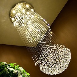 Modern Crystal Ceiling Pendant Light Indoor Chandelier Home Hanging Lighting Lamps Fixtures