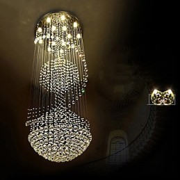 Modern Crystal Ceiling Pendant Light Indoor Chandelier Home Hanging Lighting Lamps Fixtures