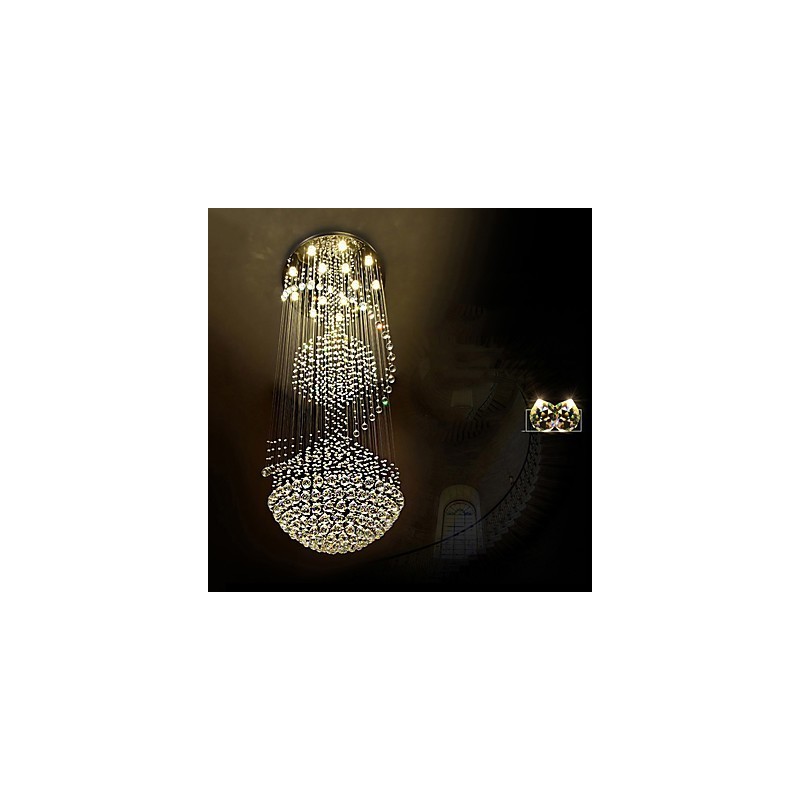 Modern Crystal Ceiling Pendant Light Indoor Chandelier Home Hanging Lighting Lamps Fixtures