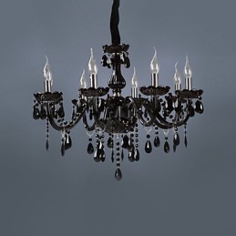Modern Contemporary Electroplated Feature for Crystal Glass Chandelier