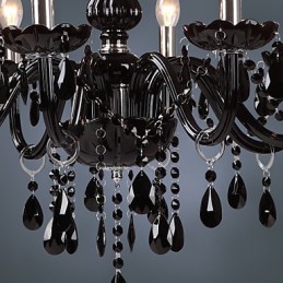 Modern Contemporary Electroplated Feature for Crystal Glass Chandelier