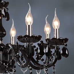 Modern Contemporary Electroplated Feature for Crystal Glass Chandelier