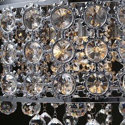 4 Lights Sunflower K9 Transparent Crystal Chandelier