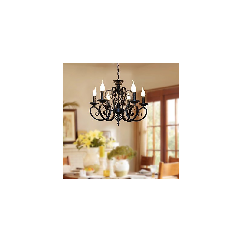 European Style Chandelier Dining Lights Simple Originality Innovative Candles 6 Lights