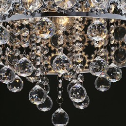 4 Lights Sunflower K9 Transparent Crystal Chandelier