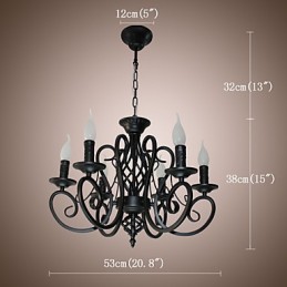 European Style Chandelier Dining Lights Simple Originality Innovative Candles 6 Lights