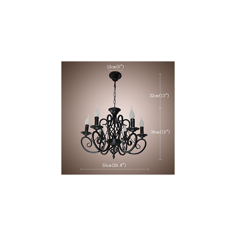 European Style Chandelier Dining Lights Simple Originality Innovative Candles 6 Lights