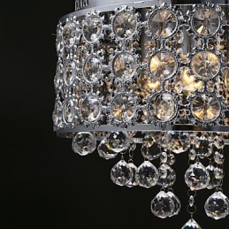 4 Lights Sunflower K9 Transparent Crystal Chandelier