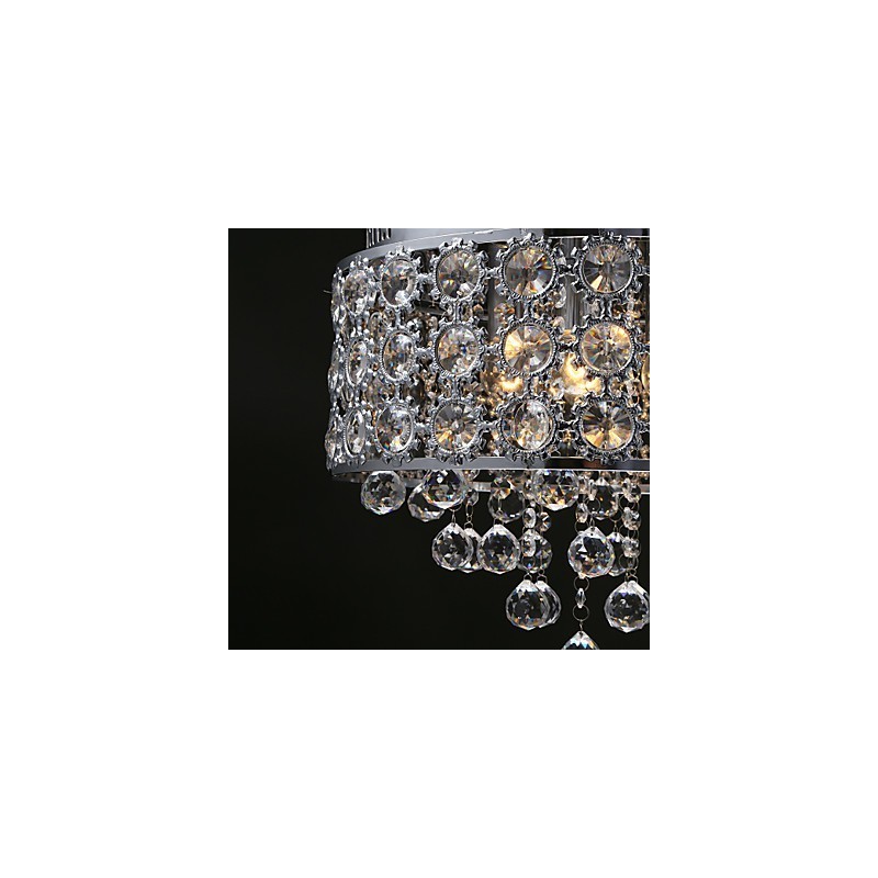 4 Lights Sunflower K9 Transparent Crystal Chandelier