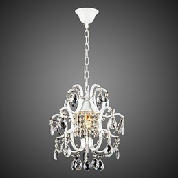 Iron Painting Chandelier with Clear Crystal Modern Lighting Lamp