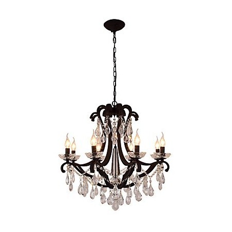 8 Lights Crystal Chandelier Modern Contemporary Traditional Classic Rustic Lodge Vintage Retro Lantern Drum Country Painting