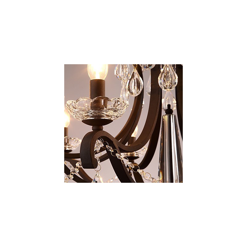 8 Lights Crystal Chandelier Modern Contemporary Traditional Classic Rustic Lodge Vintage Retro Lantern Drum Country Painting