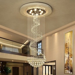 Modern Crystal Ceiling Chandelier Lights Indoor Pendant Lamp Deco Lighting Fixtures