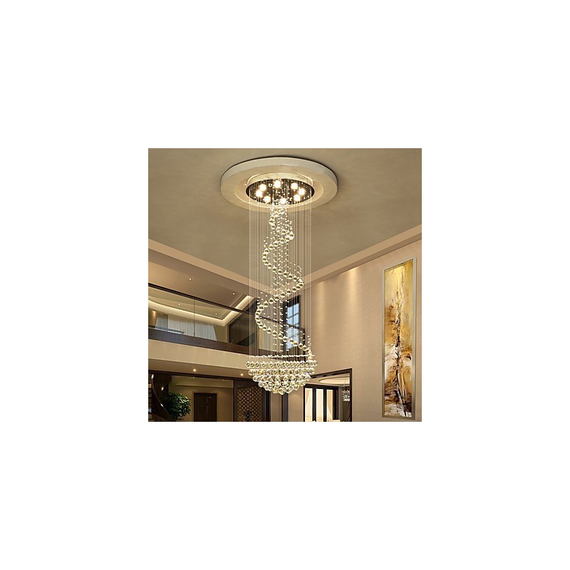 Modern Crystal Ceiling Chandelier Lights Indoor Pendant Lamp Deco Lighting Fixtures