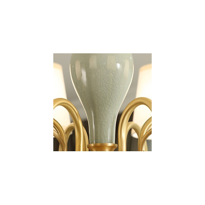 Traditional Classic Country Brass Feature for Mini Style Metal 3 Bulbs Chandelier