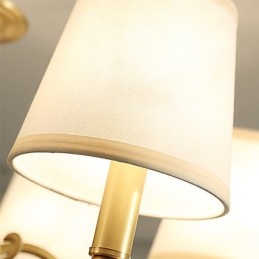 Traditional Classic Country Brass Feature for Mini Style Metal 3 Bulbs Chandelier