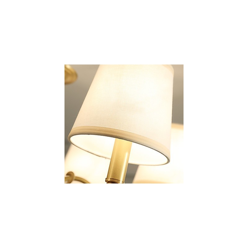 Traditional Classic Country Brass Feature for Mini Style Metal 3 Bulbs Chandelier