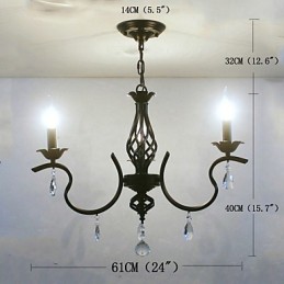 European Style Crystal Chandelier Small Chandelier Simple Creative Lamps