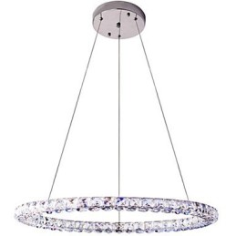 Ring Crystal Pendant Light Modern Crystal Chandelier Ceiling Lights Indoor Lamp Fixtures Dimmable with Remote Control