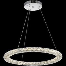 Ring Crystal Pendant Light Modern Crystal Chandelier Ceiling Lights Indoor Lamp Fixtures Dimmable with Remote Control
