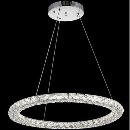 Ring Crystal Pendant Light Modern Crystal Chandelier Ceiling Lights Indoor Lamp Fixtures Dimmable with Remote Control
