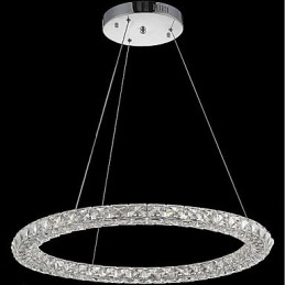 Ring Crystal Pendant Light Modern Crystal Chandelier Ceiling Lights Indoor Lamp Fixtures Dimmable with Remote Control